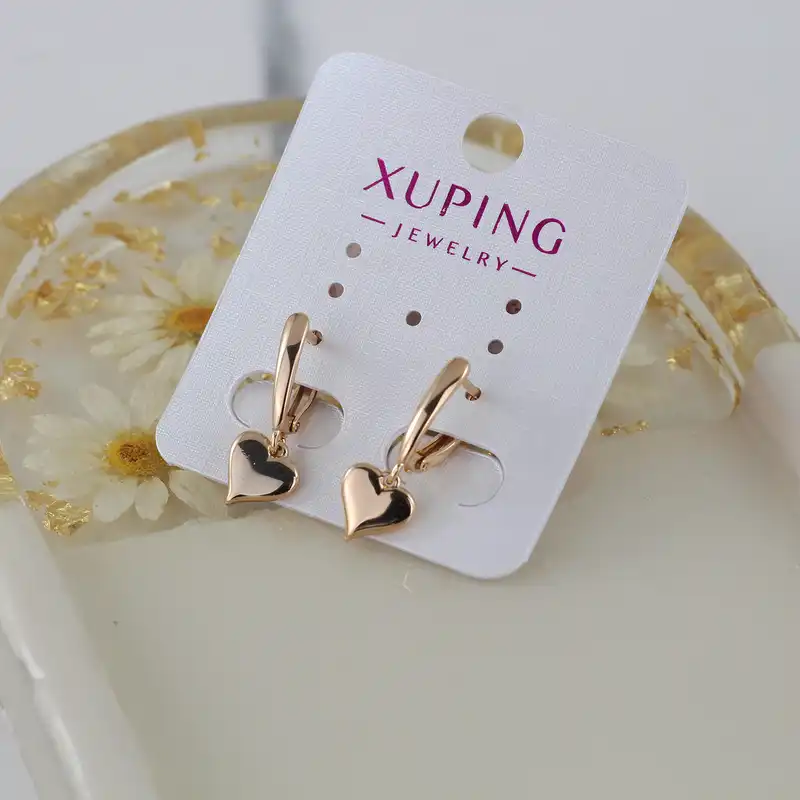 گوشواره زنانه ژوپینگ مدل قلب کد U472