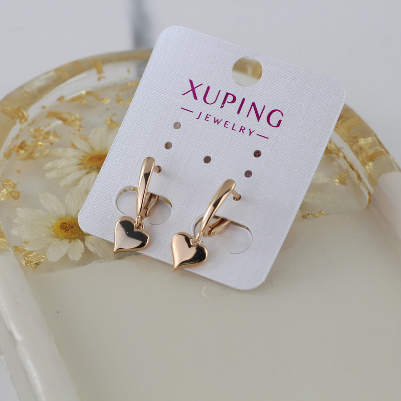 گوشواره زنانه ژوپینگ مدل قلب کد U472 گوشواره زنانه ژوپینگ مدل قلب کد U472