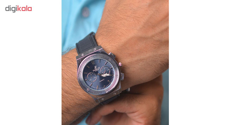 ساعت مچی عقربه ای مردانه مدل H-Geneve-Bk ساعت مچی عقربه ای مردانه مدل H-Geneve-Bk