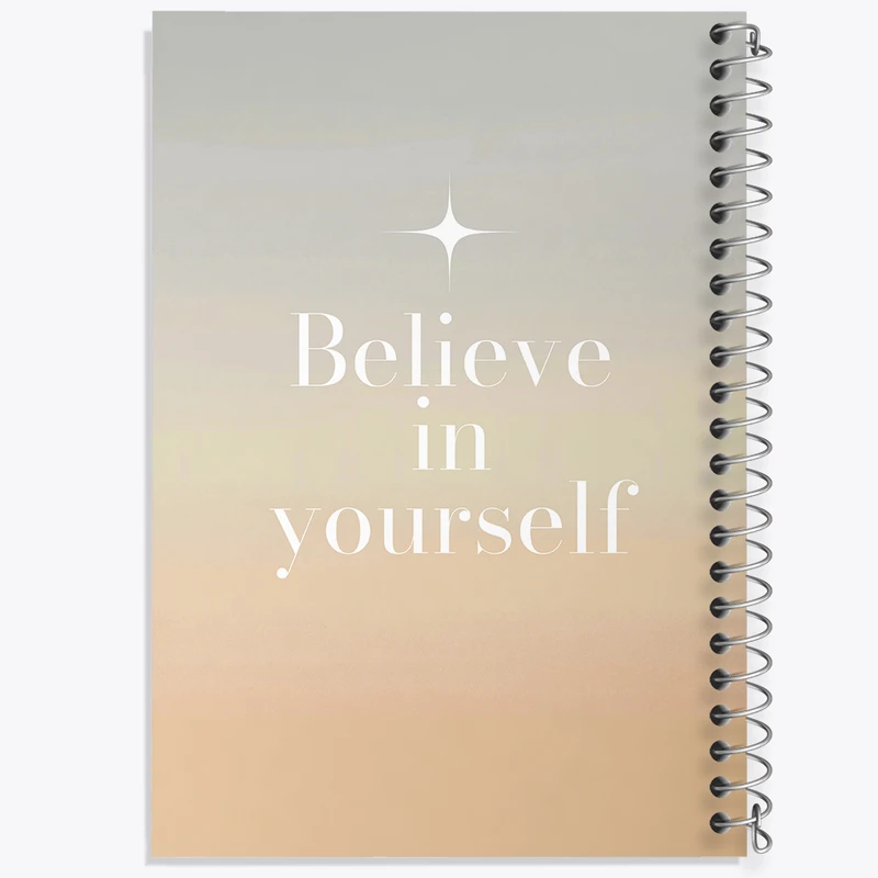دفتر شطرنجی 50 برگ خندالو طرح Believe In Yourself کد N2289