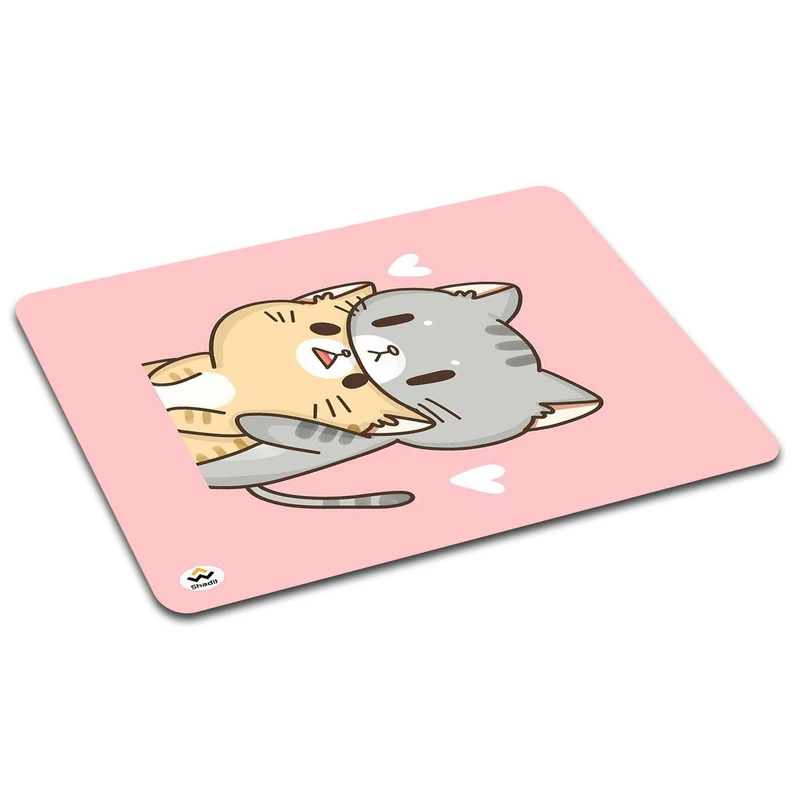 ماوس پد شادیت مدل گربه کیوت کد02 سایز24*19 سانتیمتر