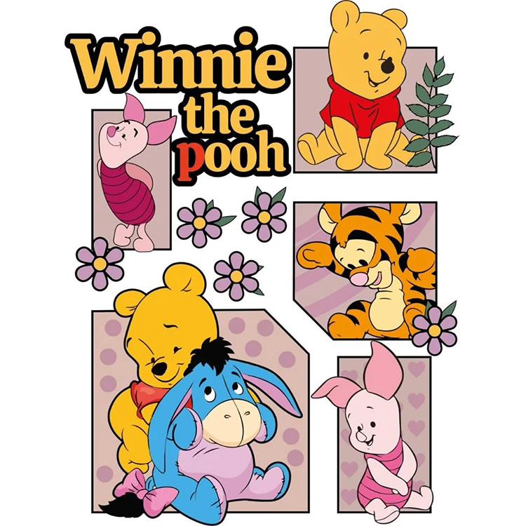 استیکر پارچه و لباس پاد آفرین مدل وینی پو کد 2510