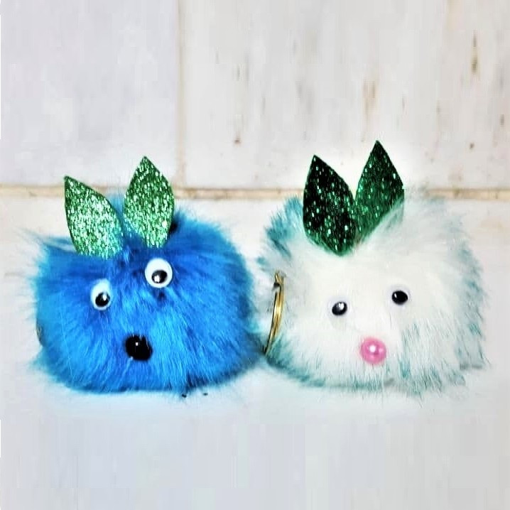 جاکلیدی دخترانه مدل موش پوم پوم