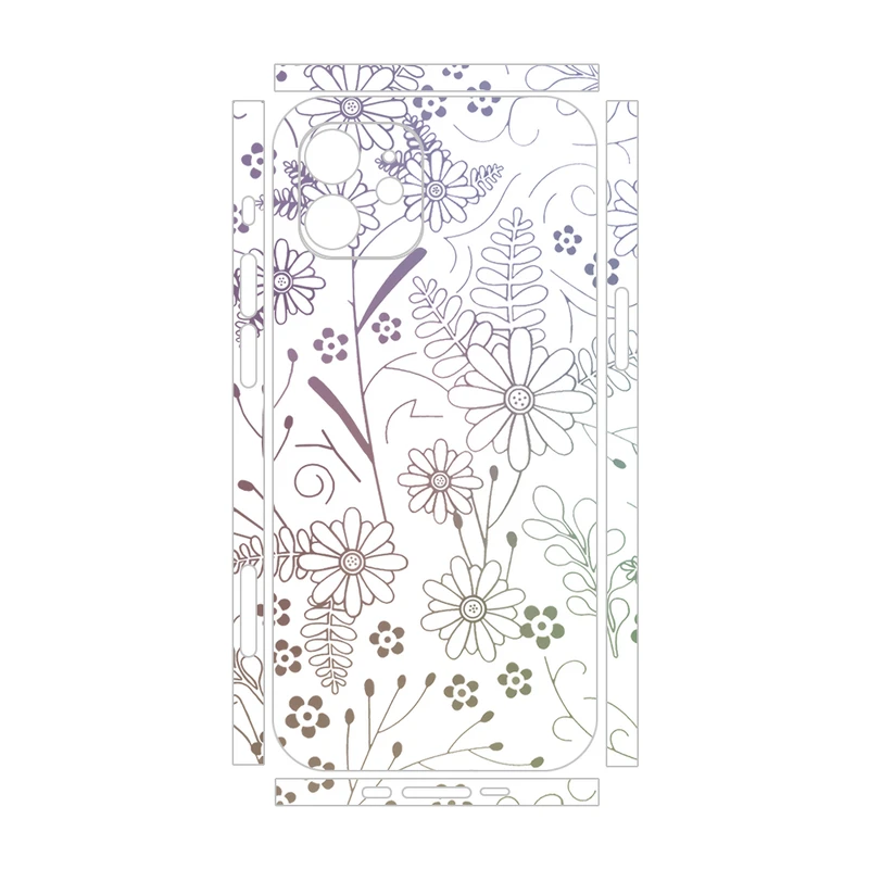 برچسب پوششی ریمکس مدل Clea طرح گل مناسب برای گوشی موبایل اپل iPhone 12