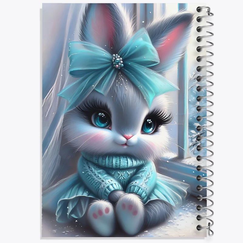 دفتر مشق 100 برگ خندالو طرح خرگوش کیوت کد F7110