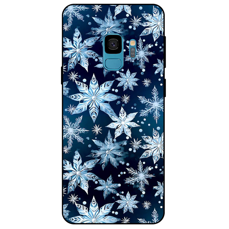 کاور مگافون طرح برف مدل 2824 مناسب برای گوشی موبایل سامسونگ Galaxy S9   