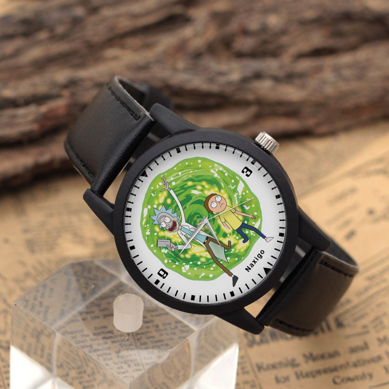 ساعت مچی عقربه ای ناکسیگو طرح Rick and Morty کد LF4239 -  - 4