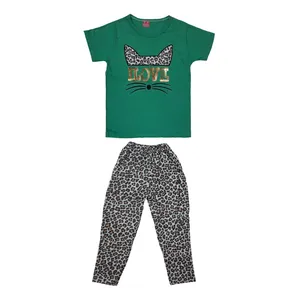 ست تی شرت و شلوارک دخترانه کد Z82