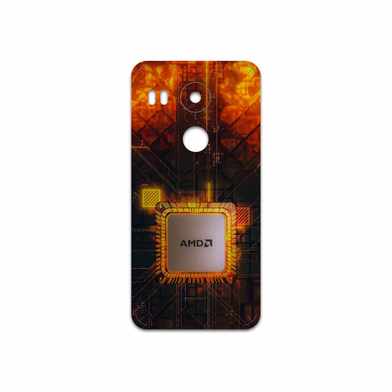 برچسب پوششی ماهوت مدل AMD Brand مناسب برای گوشی موبایل گوگل Nexus 5X