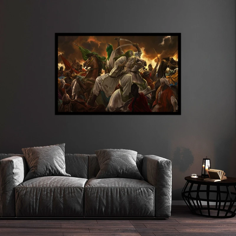 تابلو بکلیت طرح مذهبی امام علی و پیامبر مدل B-bu1320