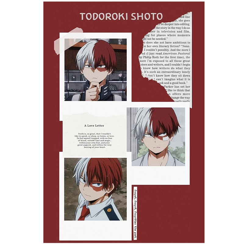 پوستر مدل شوتو تودوروکی shoto todoroki طرح انیمه مدرسه قهرمانانه من my hero academia کد 938