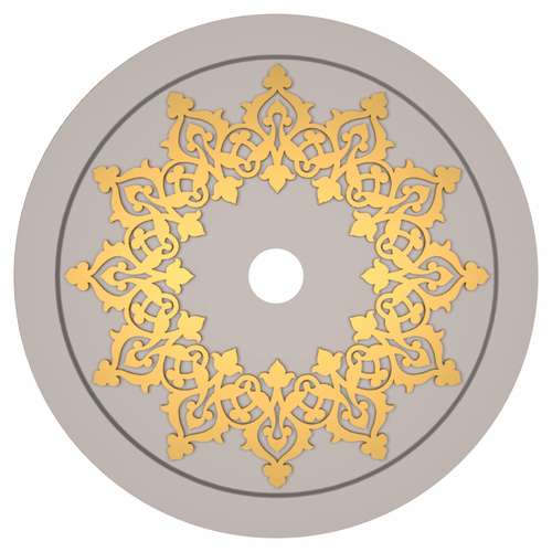 گل سقفی طرح نور مخفی کد AR 03