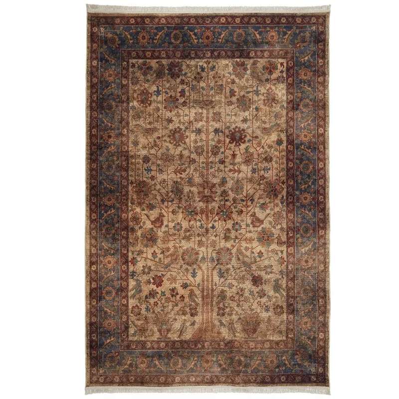 فرش ماشینی ۱۰۰۰شانه زمینه کرم حاشیه سبز طرح هلنا کد ۱۰۰۶۲۳ فرش ماشینی ۱۰۰۰شانه زمینه کرم حاشیه سبز طرح هلنا کد ۱۰۰۶۲۳