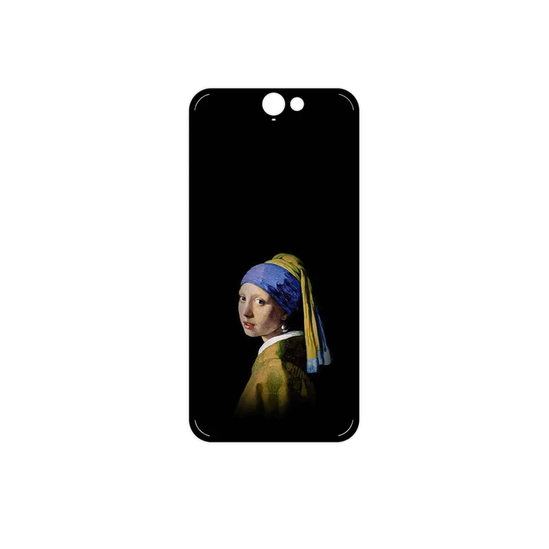 برچسب پوششی ماهوت مدل Girl with a Pearl Earring of Vermeer مناسب برای گوشی موبایل اچ تی سی One A9