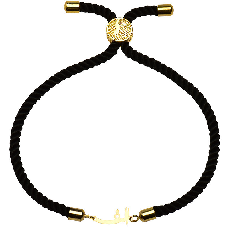 دستبند طلا 18 عیار زنانه الن نار مدل حرف الف ELN1818