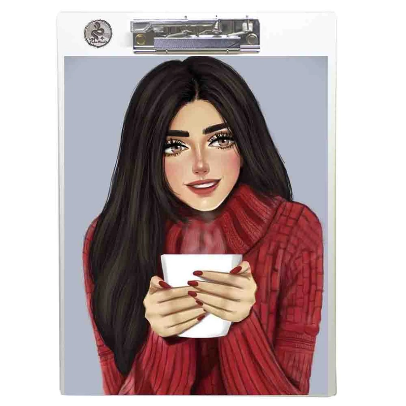 تخته شاسی طه چوب مدل beautiful girl04 سایز A4