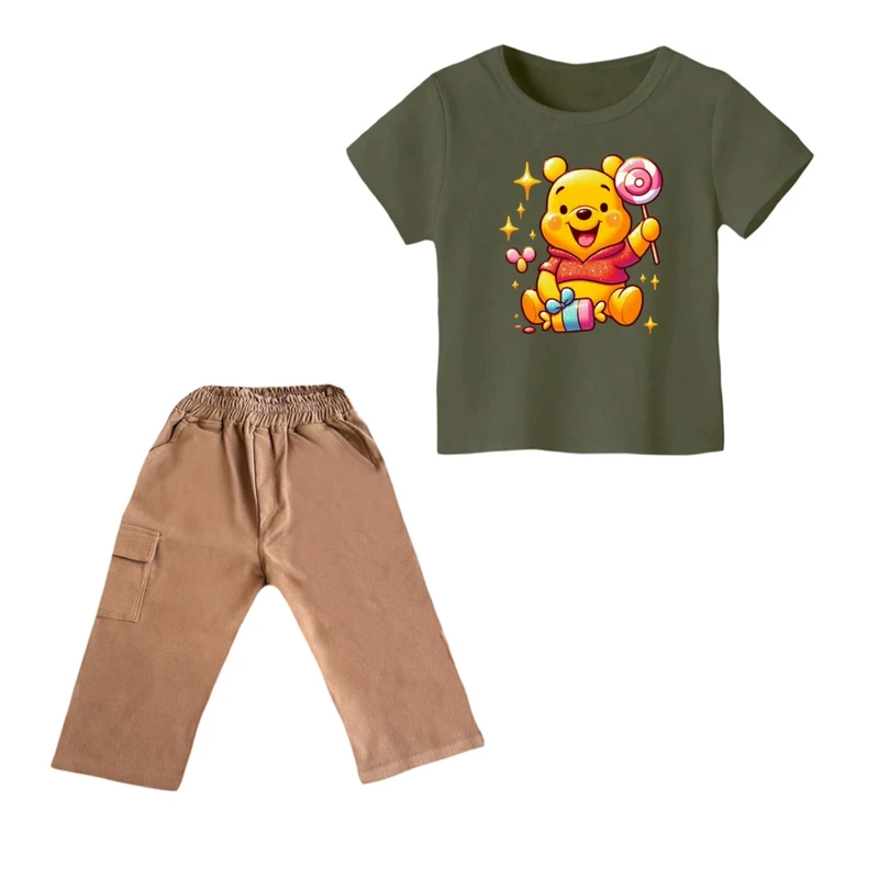 ست تی شرت و شلوارک پسرانه مدل پو کد ۵۸