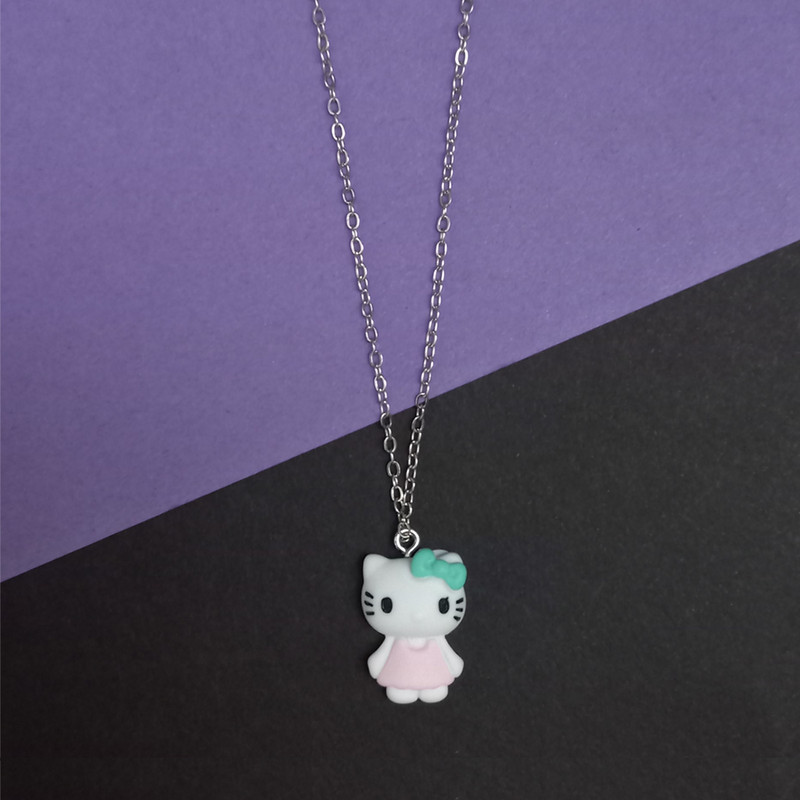 گردنبند دخترانه مدل عروسکی طرح کیتی کد 01