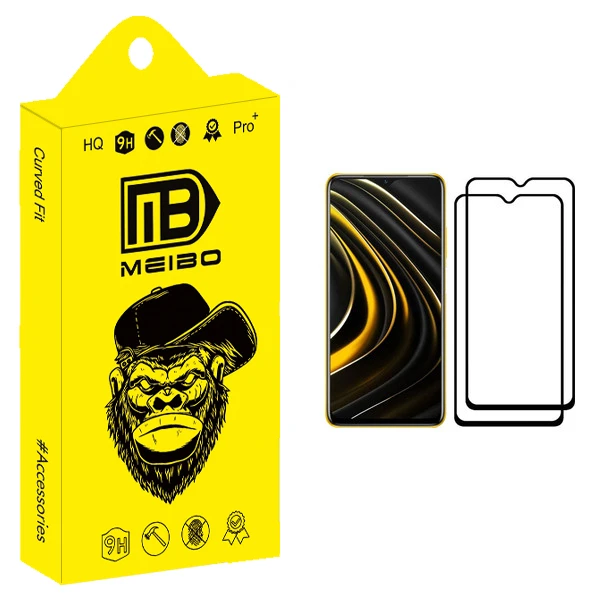 محافظ صفحه نمایش میبو مدل +HD مناسب برای گوشی موبایل شیائومی Poco M3 بسته دو عددی