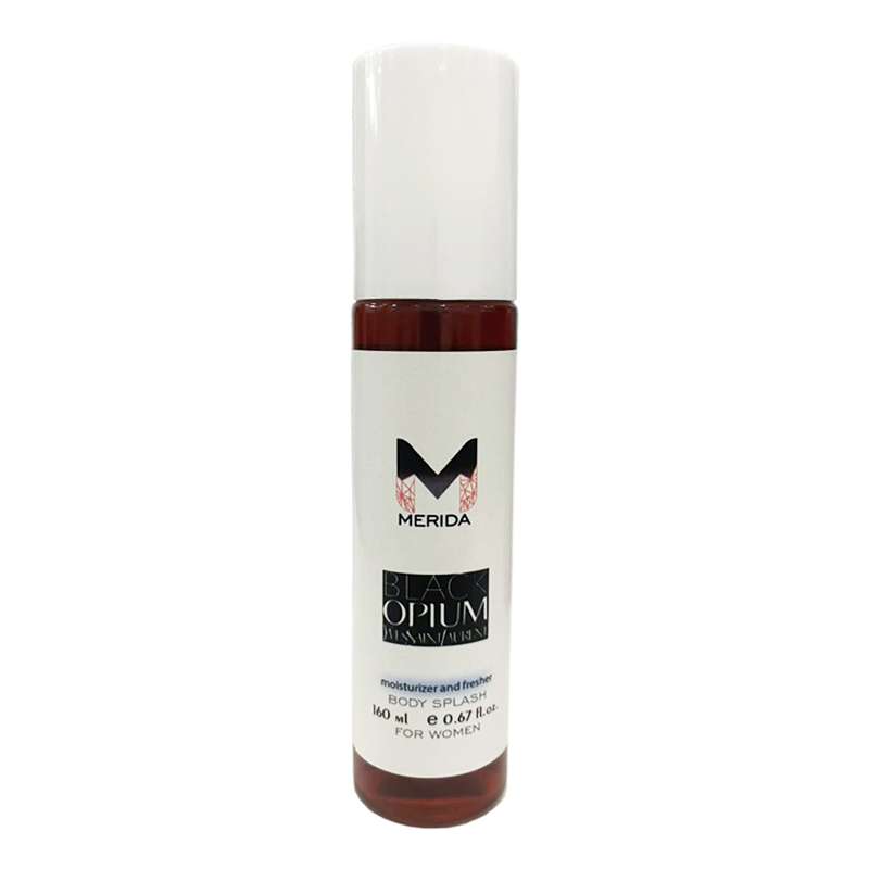 بادی اسپلش زنانه مریدا مدل black opium yves saint laurent حجم 160 میلی لیتر