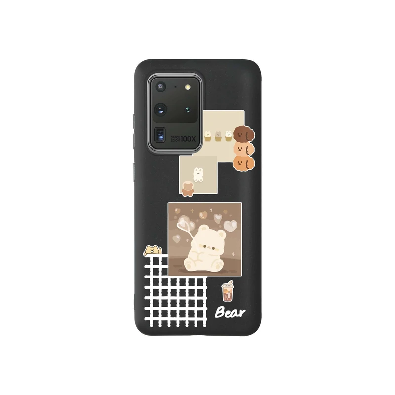 کاور قاب گوشی طرح قاب عکس خرس دخترونه کد k554 مناسب برای گوشی موبایل سامسونگ Galaxy S20 Ultra