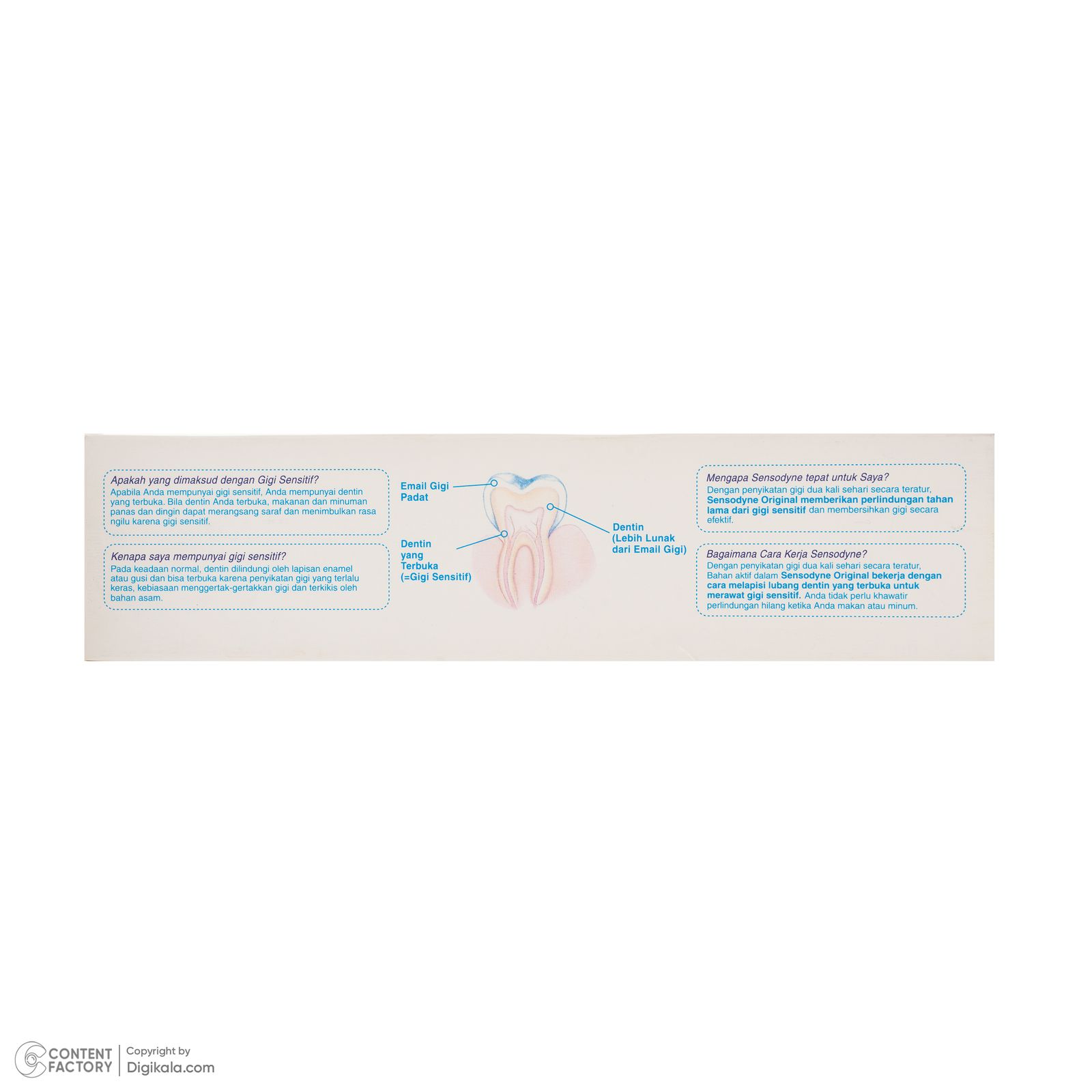 خمیر دندان ضد باکتری سنسوداین مدل Original Flavour وزن 100 گرم -  - 6