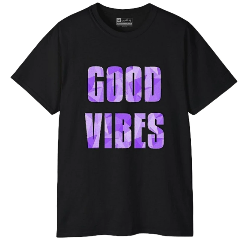 تی شرت آستین کوتاه مردانه پاد آفرین مدل کلمه انگلیسی کد 174