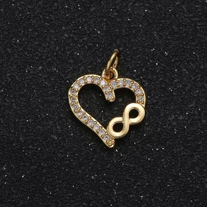 آویز گردنبند طلا 18 عیار زنانه قیراط طرح بی نهایت کد GH2597