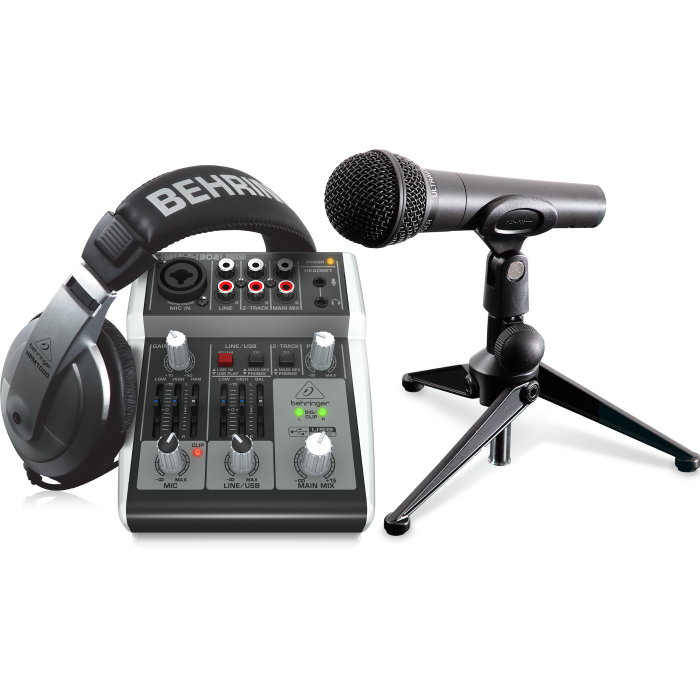 پکیج کامل استودیویی بهرینگر مدل PODCASTUDIO 2 USB