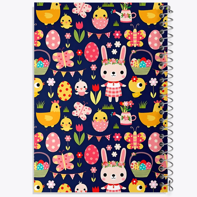 دفتر ژورنال نویسی 50 برگ خندالو مدل نقطه ای طرح پترن حیوانات کیوت کد N4677