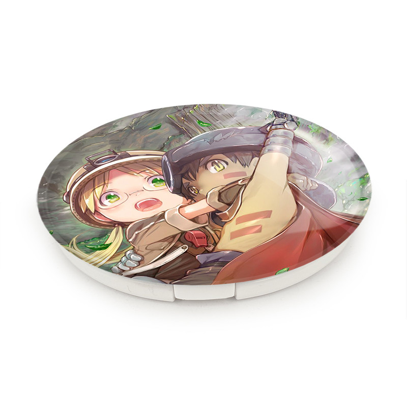 آینه جیبی خندالو طرح ریگ و ریکو انیمه ساخته شده در پرتگاه Made in Abyss مدل تاشو کد 22086 آینه جیبی خندالو طرح ریگ و ریکو انیمه ساخته شده در پرتگاه Made in Abyss مدل تاشو کد 22086