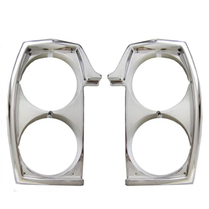 زه دور چراغ خودرو طرح استیل مناسب برای نیسان وانت مجموعه 2 عددی