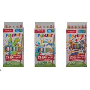 مداد رنگی 13 رنگ آریا مدل 3066 بسته 3 عددی