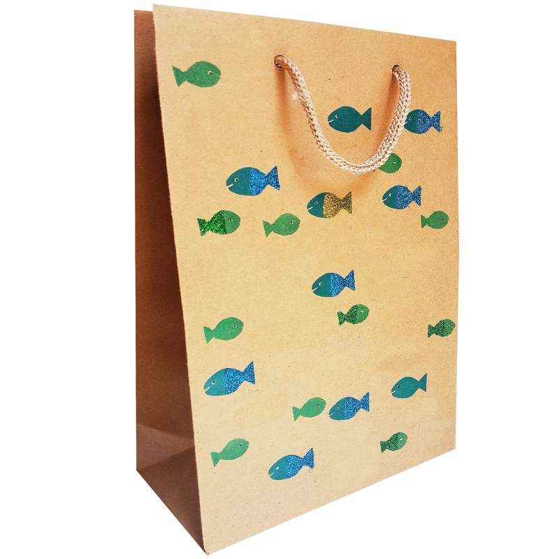 ساک هدیه مدل ماهی بسته 10 عددی