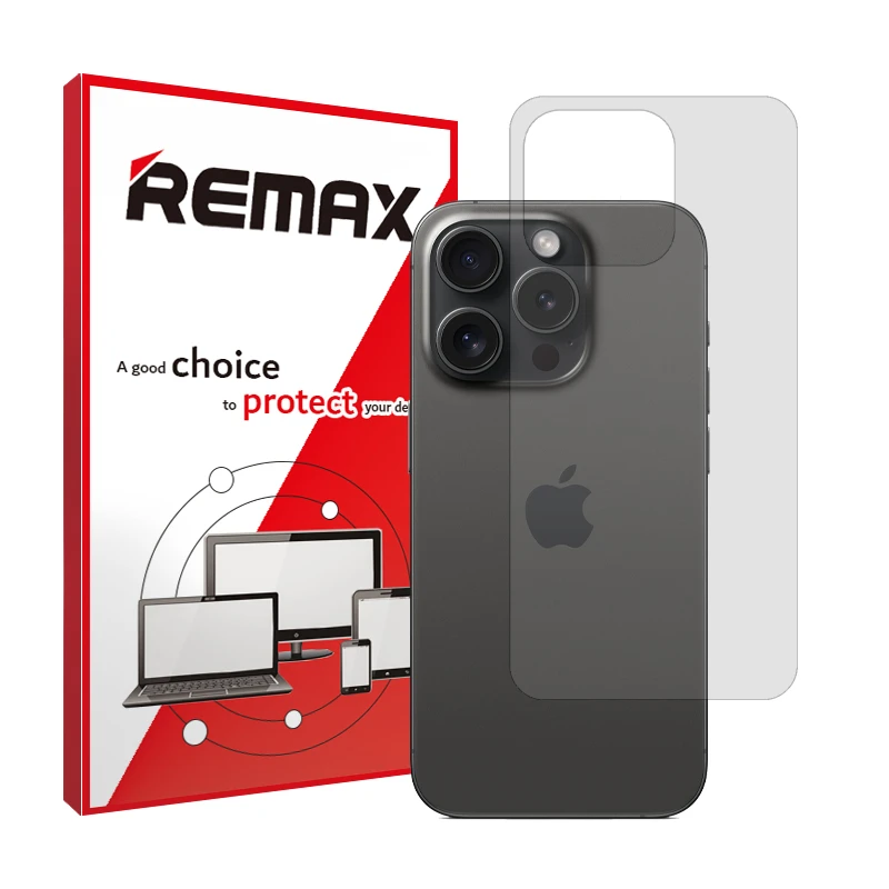 محافظ پشت گوشی شفاف ریمکس مدل HyGEL مناسب برای گوشی موبایل اپل iPhone 15 Pro Max