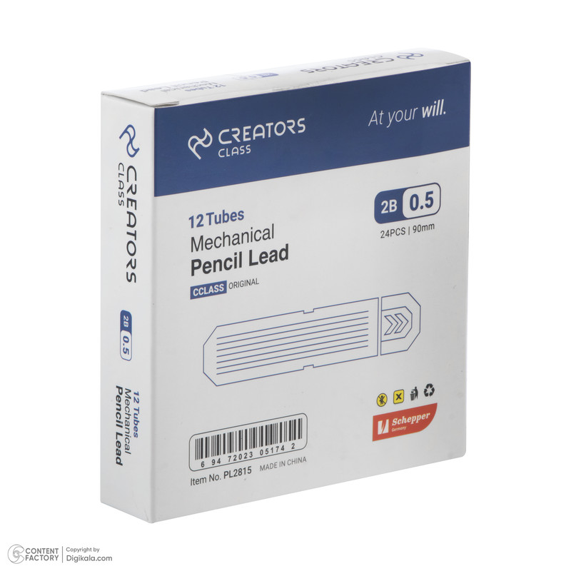 نوک مداد نوکی 0.5 میلی متری کریتورز کلاس مدل PL2815 بسته 12 عددی نوک مداد نوکی 0.5 میلی متری کریتورز کلاس مدل PL2815 بسته 12 عددی