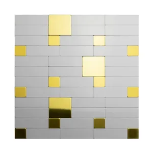 دیوارپوش مدل تایل بین کابینتی پشت چسبدار کد 20030 بسته 6 عددی