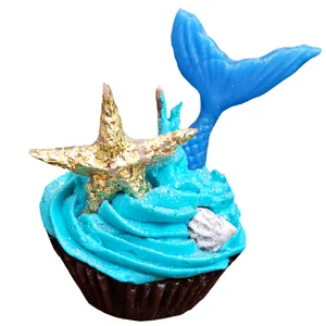 شمع دست ساز مدل كاپ كيك دريا