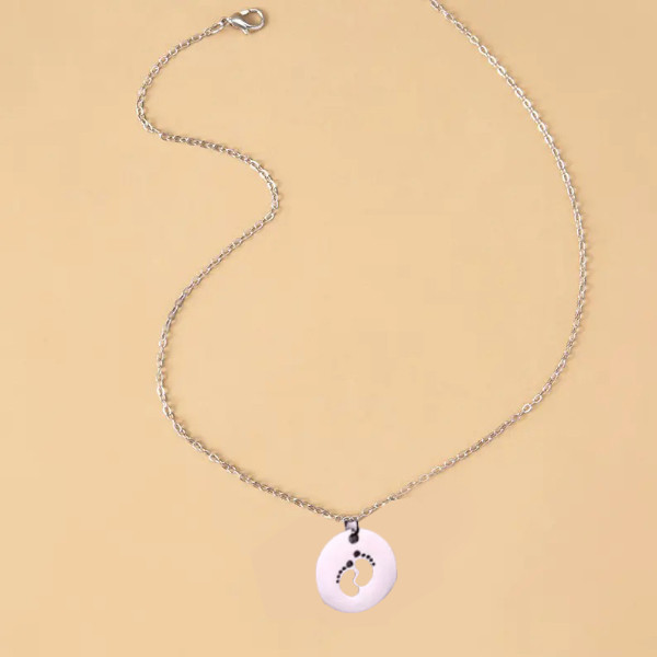 گردنبند دخترانه مدل پای کودک گردنبند دخترانه مدل پای کودک