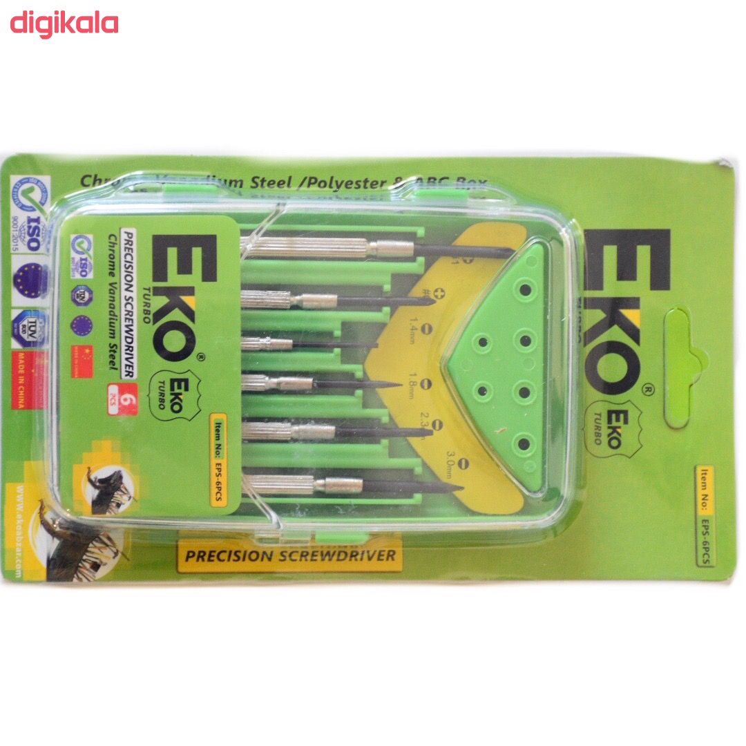 مشخصات قیمت و خرید مجموعه 6 عددی پیچ گوشتی ساعتی اکو مدل Eps 6pcs دیجی کالا