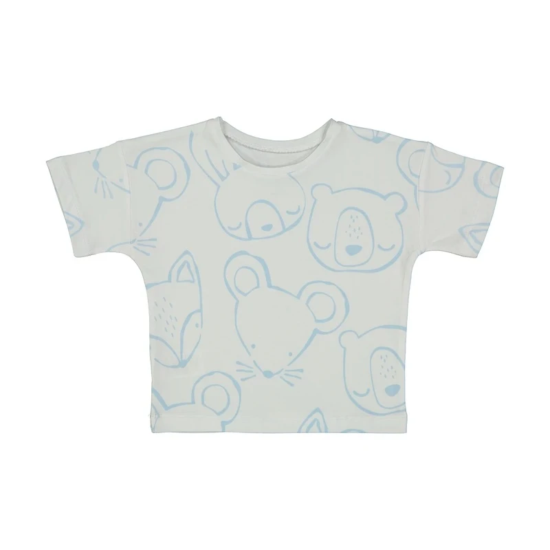 تی شرت آستین کوتاه دخترانه مدل EASY-001777-DO