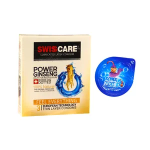 کاندوم سوئیس کر مدل Gensing بسته 3 عددی به همراه کاندوم ناچ کدکس مدل بلیسر