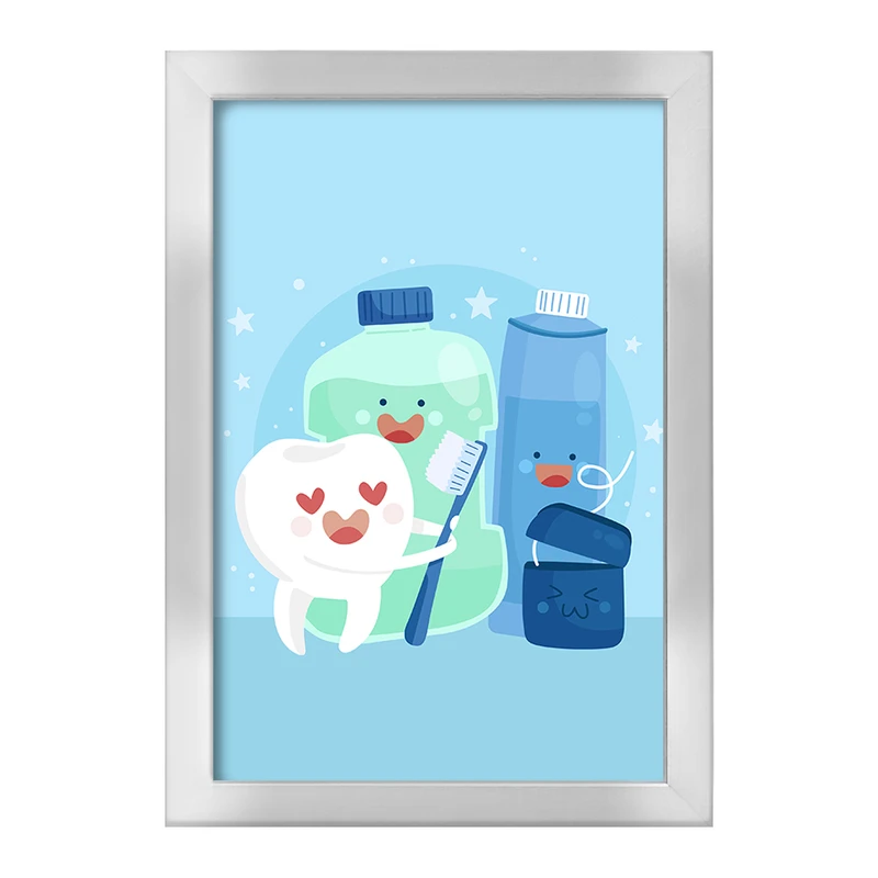 تابلو خندالو طرح دندان و دندان پزشکی کودکانه کد 36722