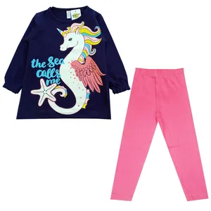 ست تونیک و لگینگ دخترانه مدل اسب تکشاخ