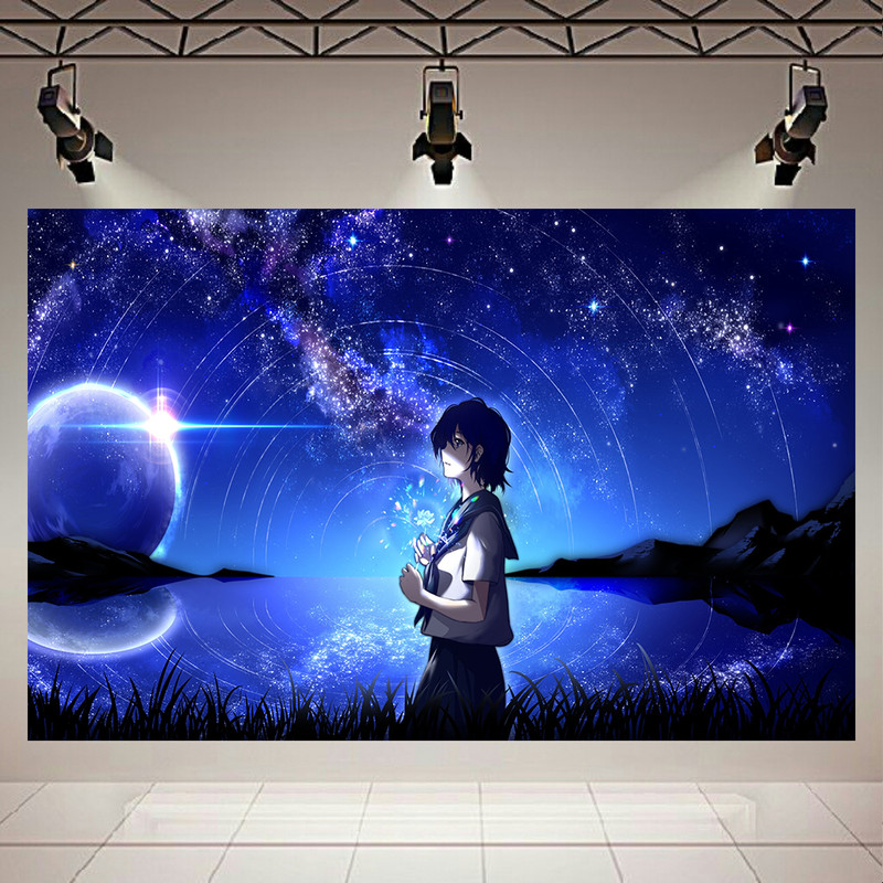 تابلو بوم طرح انیمه مدل کهکشان کد AR6110