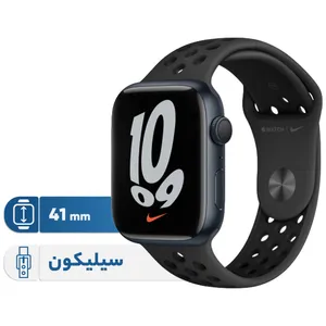 ساعت هوشمند اپل واچ سری 7 مدل  41mm Aluminum Case with Nike Sport Band