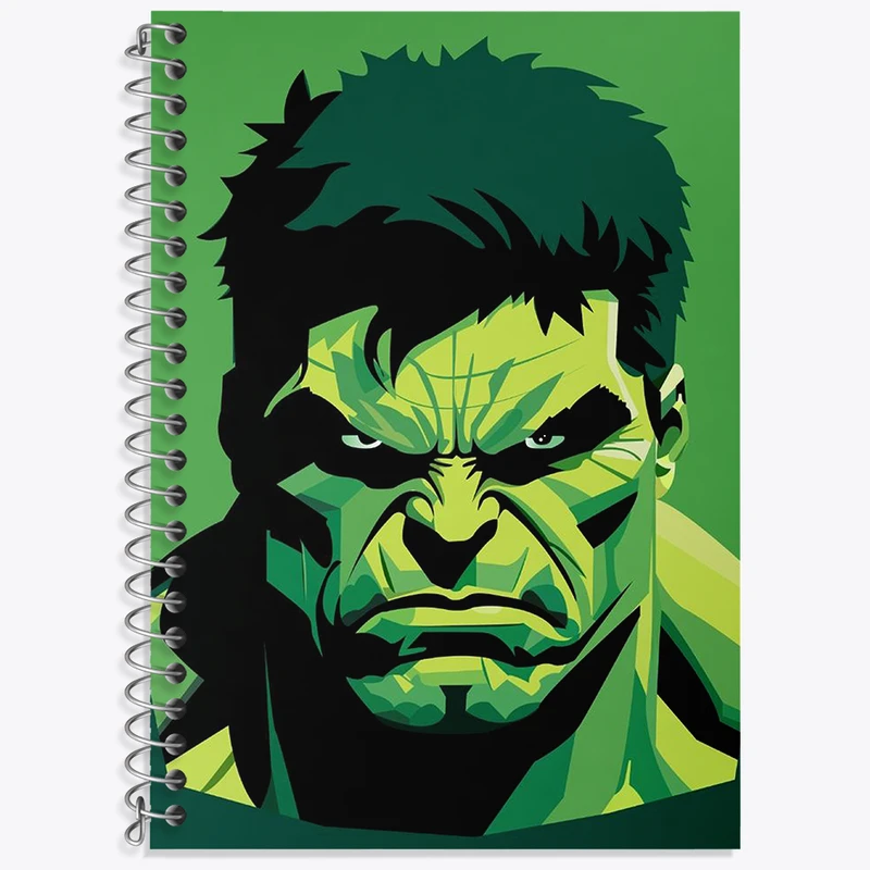 دفتر نت موسیقی 50 برگ خندالو طرح هالک مارول (Marvel) کد N1763