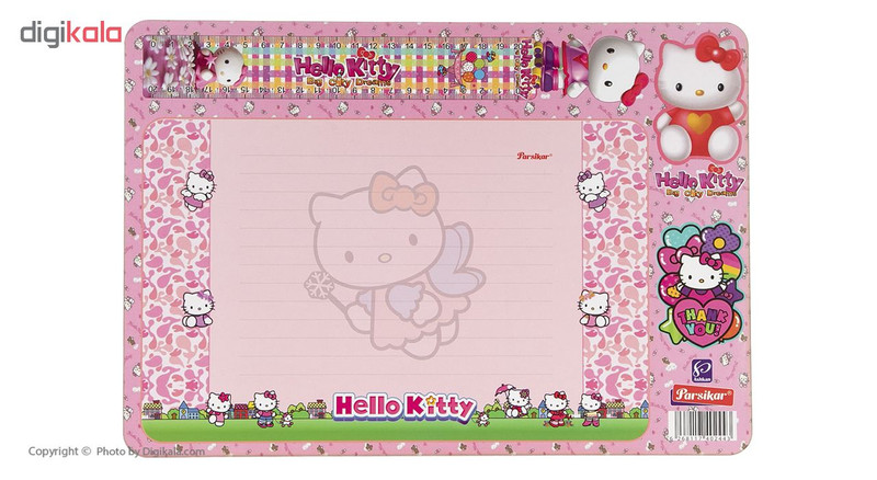تخته وایت برد پارسیکار مدل Hello Kitty سایز 34×24 سانتی متر