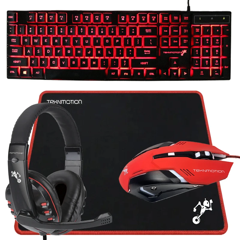 ست گیمینگ تکنو میشن مدل BUNDLE_4_IN_1_BACKLIT