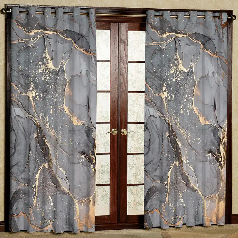 پرده مدل مخمل پانچی کد 2416T2 سایز 200x140 سانتی متر